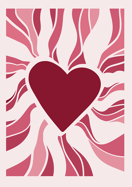 cœur rouge pour les amoureux